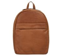 Laptoprucksack X-ZONE "X-ZONE Herren, Damen Rucksack echt Leder", Gr. B/H/T: 30cm x 23cm x 8cm, onesize, braun (cognac), Leder, Rindsleder, unifarben, Rucksäcke Laptoprucksack, echt Leder (52641614-0)