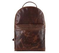 Laptoprucksack X-ZONE "X-ZONE Herren, Damen Rucksack echt Leder", Gr. B/H/T: 43cm x 29cm x 12cm, onesize, braun (cognac), Leder, Rindsleder, beschichtet, leicht glänzend, Rucksäcke Laptoprucksack, ech