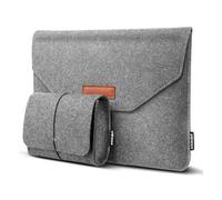 Laptoptasche aus Filz, leicht, kompatibel mit Asus, Dell, Thinkpad, Notebook, Chromebook, Ultrabook, Apple MacBook Pro, 35,6 cm (14 Zoll), Hellgrau