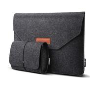 Laptoptasche aus Filz, ultradünn, kompatibel mit Asus, Dell, HP, Microsoft, Notebook, Chromebook, Ultrabook, Apple MacBook Air Pro 38,1 cm (15,6 Zoll), Dunkelgrau, 39,6 cm (15,6 Zoll)