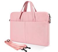 Laptoptasche für Damen und Herren, für HP Envy Pavilion/LG Gram/MSI/Dell Inspiron XPS/Lenovo Thinkpad/ASUS/Acer, Schulterriemen, Messenger-Tasche, Rosa