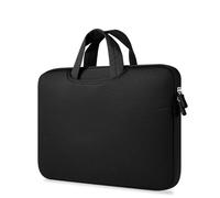 Laptoptasche Handtasche Laptoptasche 11 12 15,6 Zoll Abdeckung Computer Notebook PC Zubehör Frauen Tasche stoßfeste Aktentasche Reise Business Case(Black no Velvet,15 inch)