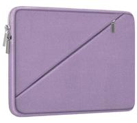 Laptoptasche mit 15,6 Zoll (39,6 cm), Reise-Tragetasche mit Reißverschlusstasche, stoßfeste Schutzhülle für Apple Notebook, HP, Dell, Acer, Asus, Lenovo, Hellviolett
