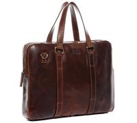 Laptoptasche schmal Leder braun 15" Maguire Arbeitstasche Aktentasche