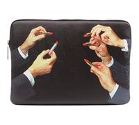 Laptoptasche TOILETPAPER LIPSTICKS 34,5 x 25 cm schwarz, Seletti