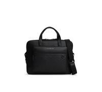 Laptoptasche TOMMY HILFIGER "TH MODERN COMPUTER BAG", Gr. B/H/T: 38cm x 28cm x 6cm, schwarz, Lederimitat, Taschen Laptoptasche, Unisex Aktentasche, Notebook mit abnehmbarem Umhängeriemen (65216601-0)