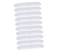 LAPYAPPE 10stücke Bleistifttasche aus Kunststoff Transparente Stiftebehälter Federmäppchen für Schule und Büro Aufbewahrungsboxen für Stifte Marker und Buntstifte