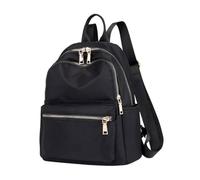 LAPYAPPE Eleganter Damen Rucksack Modischer und Vielseitiger Daypack aus Oxford Stoff Geräumiger und Praktischer Schul und Einkaufstasche in Schwarz Zufällige Farbe