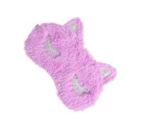 LAPYAPPE Unicorn Schlafmaske Aus Violettem Plüsch Leicht Atmungsaktiv Hochelastisches Band Druckfrei Für Reisen Schlaf Nickerchen