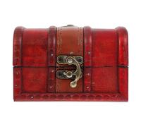 LAPYAPPE Vintage Braune mit Komfortablem Schmuckaufbewahrungsbox Aufbewahrung Griff Legierung Retro Schmuckschatulle und zur von Ohrsteckern und Armbändern