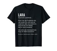 Lara Lustiger Spruch Definition Name Geburtstag T-Shirt