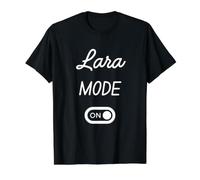 Lara-Modus: EIN Name Preisgünstiges Grafik-T-Shirt, Herren, Schwarz, XL