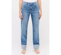 Angels Jeans Lara Straight Fit mit weitem Bein in Blau D42 / L28 Straight Fit