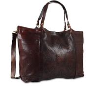 Campomaggi Large Geometrical Pierced Cow. P/D C017080NDX1129 brown