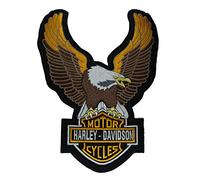 Large Harley Davidson Eagle - Embroidered Motorcycle/Biker Patch