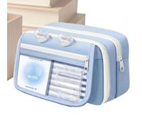 Large Pencil Pouch - 9 Layer Capacity Pencil Case | Multi Compartment Organ | 22x8x13cm Fabric, 100g Unisex School Pencil Case with 9 Layer Storage and Multiple Compartments, Ideal for Middle