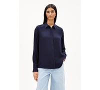 LARISAANA LANGARMBLUSE | 100% LENZING™ ECOVERO™ Viskose - blau (M)