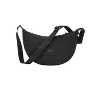 LARKSON Half Moon Crossbody Bag Damen & Herren Schwarz - Emma Small | Kleine Puffer Umhängetasche im Halbmond Design, Halbrunde Schultertasche, Puffy Moon Bag, Wasserabweisend