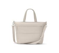 LARKSON Puffer Tasche Damen Beige - Alma - Puffy Tote Bag mit Vielen Fächern - Shopping & Everyday Schultertasche - Shopper mit Reißverschluss - Wasserabweisend
