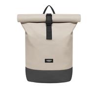 LARKSON Rucksack Damen & Herren Beige Grau - Janne - Rolltop Rucksack mit Laptopfach für Uni, Arbeit, Reise & Fahrrad - Backpack Tagesrucksack Mittelgroß - Wasserabweisend