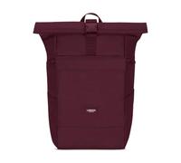 LARKSON Rucksack Damen & Herren Rot - No 4 Large - Rolltop Backpack 21 L mit 16 Zoll Laptopfach Uni, Arbeit & Fahrrad - Großer Reiserucksack mit Trolley Strap