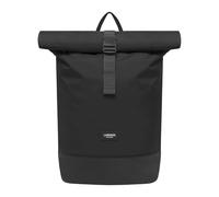 LARKSON Rucksack Damen & Herren Schwarz - Janne - Rolltop Rucksack mit Laptopfach für Uni, Arbeit, Reise & Fahrrad - Backpack Tagesrucksack Mittelgroß - Wasserabweisend