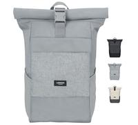 LARKSON Rucksack Herren & Damen Grau - No 4 - Rolltop Backpack mit Laptopfach für Uni, Arbeit & Fahrrad - Großer Reiserucksack - Wasserabweisend