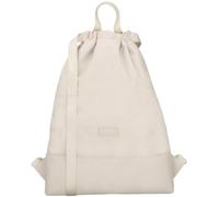 LARKSON Turnbeutel Damen & Herren Beige - No 7 - Rucksack Damen für Sport und Festival - Beutel Rucksack Klein mit Innentasche - Außentasche für Schnellzugriff