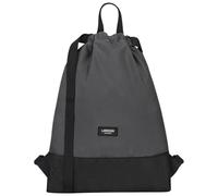 LARKSON Turnbeutel Damen & Herren Grau - No 7 - Rucksack Damen für Sport und Festival - Beutel Rucksack Klein mit Innentasche - Außentasche für Schnellzugriff