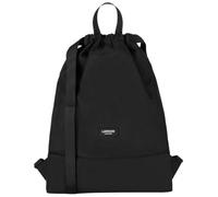 LARKSON Turnbeutel Damen & Herren Schwarz - No 7 - Rucksack Damen für Sport und Festival - Beutel Rucksack Klein mit Innentasche - Außentasche für Schnellzugriff
