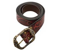 Larp Gürtel der Waldland Elfen aus Leder Rotbraun