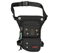 Larswon Oberschenkeltasche, wasserdicht, Beintasche, Hüfttasche, Taktische Bauchtasche, schwarz