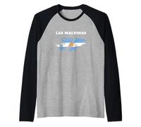Las Malvinas Argentinien Flagge Karte Raglan