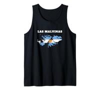Las Malvinas Argentinien Flagge Karte Tank Top