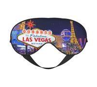 Las Vegas Night City doppelseitige weiche Verdunkelungs-Augenmaske, Entspannung, druckfreier Nachtschlaf, Augenmaske