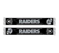 Las Vegas Raiders NFL Schal Fanschal Scarf ** Team HD Knitted Jaquard Scarf ** in 145 x 20 cm