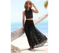 LASCANA 2-in-1-Kleid Damen schwarz Gr.46