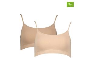 LASCANA 2er-Set: Bustiers in Hellbraun - Größe 36 | Damen Bhs