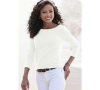LASCANA 3/4-Arm-Shirt Damen creme, schwarz Gr.48/50