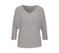 LASCANA 3/4-Arm-Shirt Damen silbergrau Gr.32/34