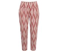7/8-Hose LASCANA, Damen, Gr. 42, N-Gr, orange (terracotta, creme bedruckt), Jersey, Obermaterial: 95% Viskose, 5% Elasthan, bedruckt, figurumspielend 7/8-Länge, Hosen 7/8-Hose, mit breitem Bündchen, l