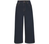 7/8-Jeans LASCANA "in modischer Culotte-Form", Damen, Gr. 38, N-Gr, blau (dunkelblau denim), Denim/Jeans, Obermaterial: 98% Baumwolle, 2% Elasthan, unifarben, figurumspielend knöchelfrei, Jeans, aus B