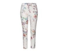 7/8-Jeggings LASCANA Gr. 46, N-Gr, bunt (bunt bedruckt), Damen, Denim/Jeans, Obermaterial: 67% Baumwolle, 29% Polyester, 4% Elasthan, bedruckt, Hosen, mit Blumenprint, Skinny Jeans aus elastischem Bau