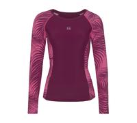 LASCANA ACTIVE Bade-Shirt Damen bordeaux bedruckt Gr.36