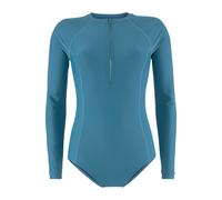 Badeanzug LASCANA ACTIVE Gr. 44, N-Gr, blau (petrol) Damen Badeanzüge Bekleidung mit langen Ärmeln ideal geeignet für SUP (44429865-44)