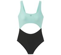 Badeanzug LASCANA ACTIVE, Damen, Gr. 42, N-Gr, schwarz (schwarz, mint), Recycling-Polyamid, Xtra Life LYCRA, Colorblocking, Badeanzüge Badeanzug, mit modischem Cut-Out (12239644-42) schwarz, mint