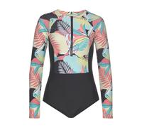 LASCANA ACTIVE Badeanzug Damen türkis-gelb-bedruckt Gr.46