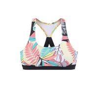 LASCANA ACTIVE Bustier-Bikini-Top Damen türkis-gelb-bedruckt Gr.42 Cup C/D