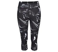 LASCANA ACTIVE Caprileggings Damen schwarz-gemustert-weiß Gr.32/34