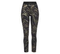 LASCANA ACTIVE Funktionsleggings Damen schwarz, gold Gr.XS (32/34)